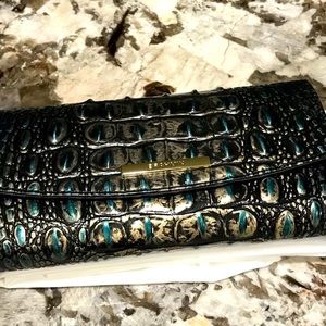 Brahmin Checkbook Wallet in Agate new with tags